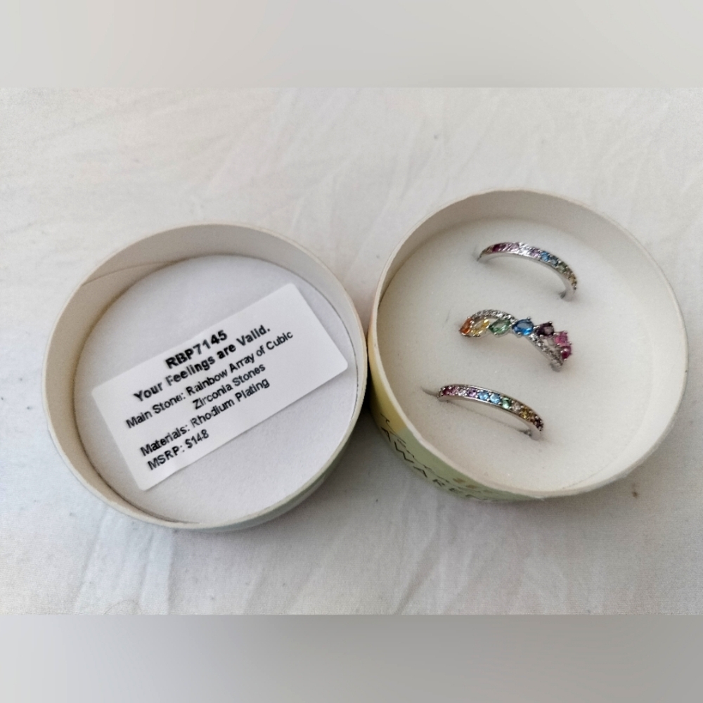Bomb party mental health awareness ring 2024 size 8 your feelings are valid